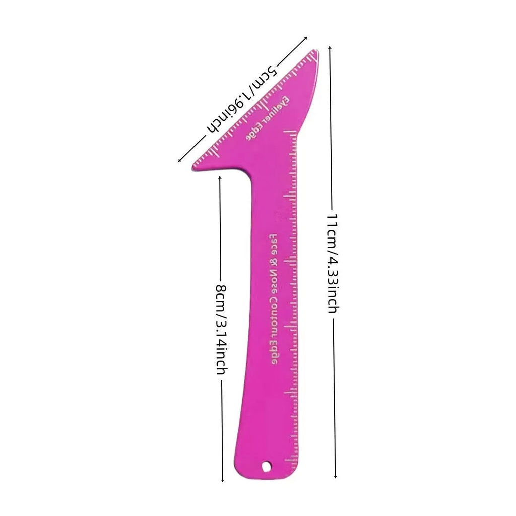 Reusable 3-in-1 eyeliner stencil tool for winged eyeliner, eyebrow definition, and face contour on hooded eyes
