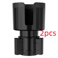 Matte black adjustable car cup holder expander for extra large bottles and travel cups