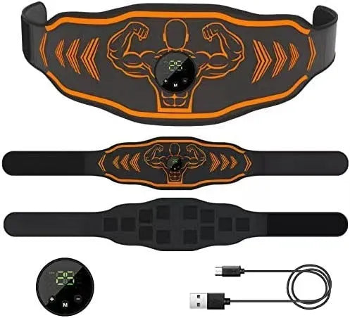Smart EMS massage belt fitness equipment with abdominal strap and arm pads