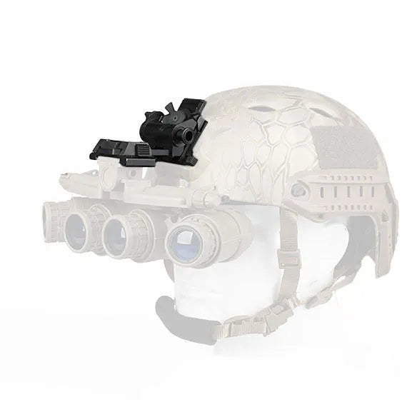 Metal alloy L4 G24 NVG fast helmet mount with OPS breakaway base in dark earth finish