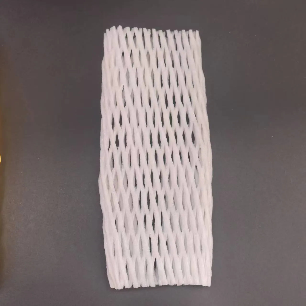 White foam shockproof protective net case showing net construction with size options from 6x5cm to 18x7cm