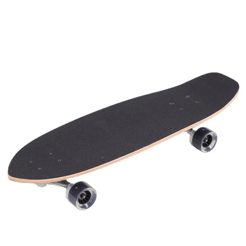 White maple wooden street scooter with 31-inch deck for urban riding