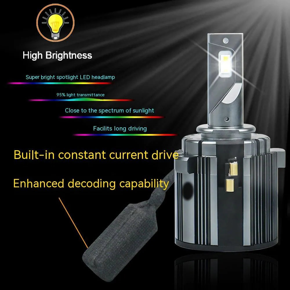 Volkswagen Golf 7 LED low beam headlight bulb with aviation aluminium alloy heatsink