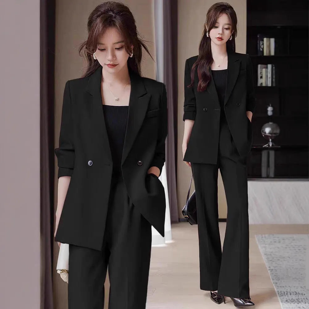 Women's solid colour commuting style casual jacket with long sleeves and soft treatment, available in black