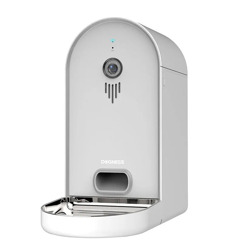 Automatic pet feeder with remote monitoring in five colour options