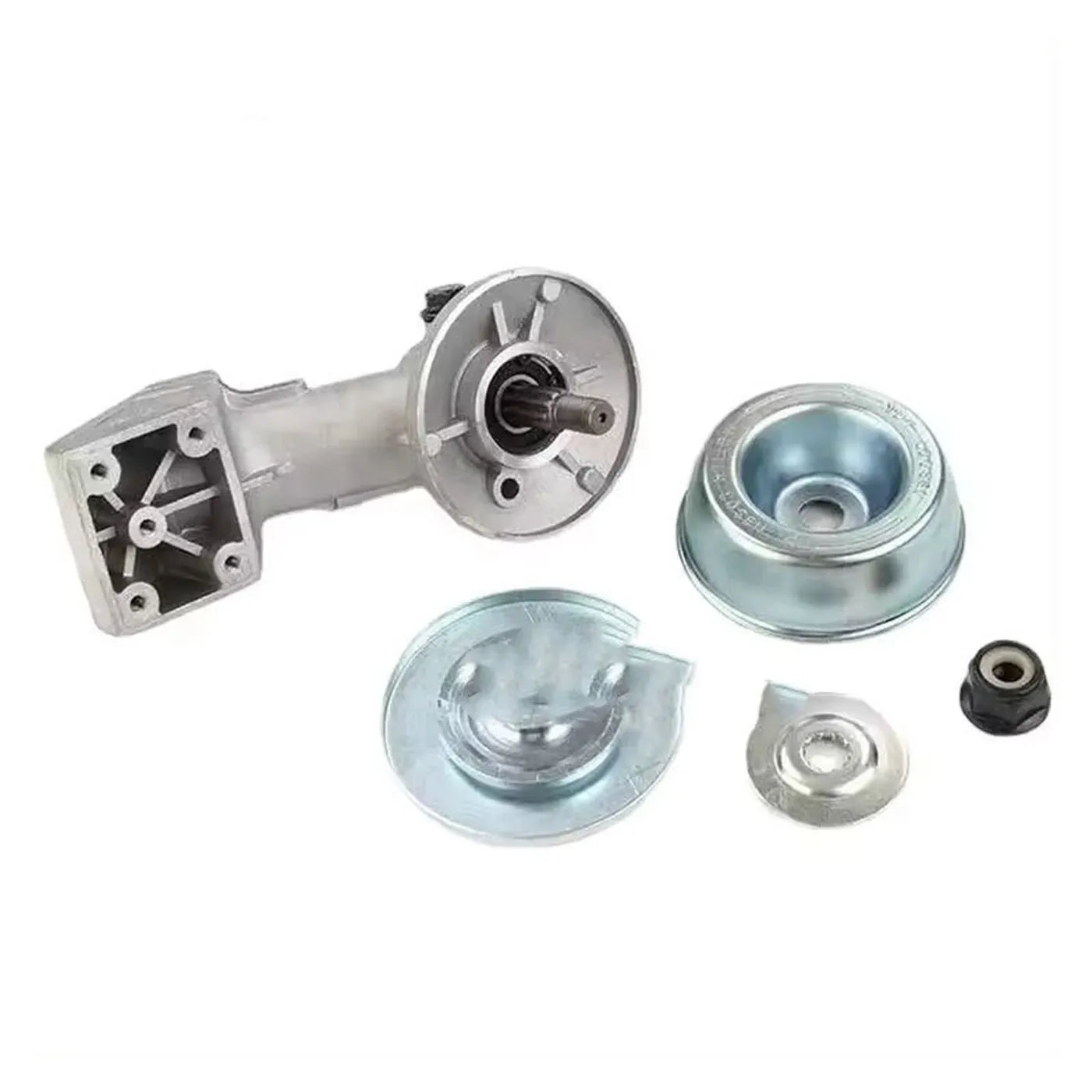 Metal working head for lawn mower parts, FS120 new style, silver and black