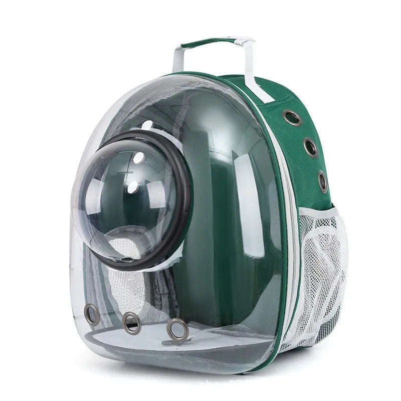 PC plastic pet carrier bag with side opening in medium capacity for cats and small dogs