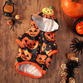 Halloween pet costume pumpkin skirt and sweater for dogs and cats in crystal velvet fabric