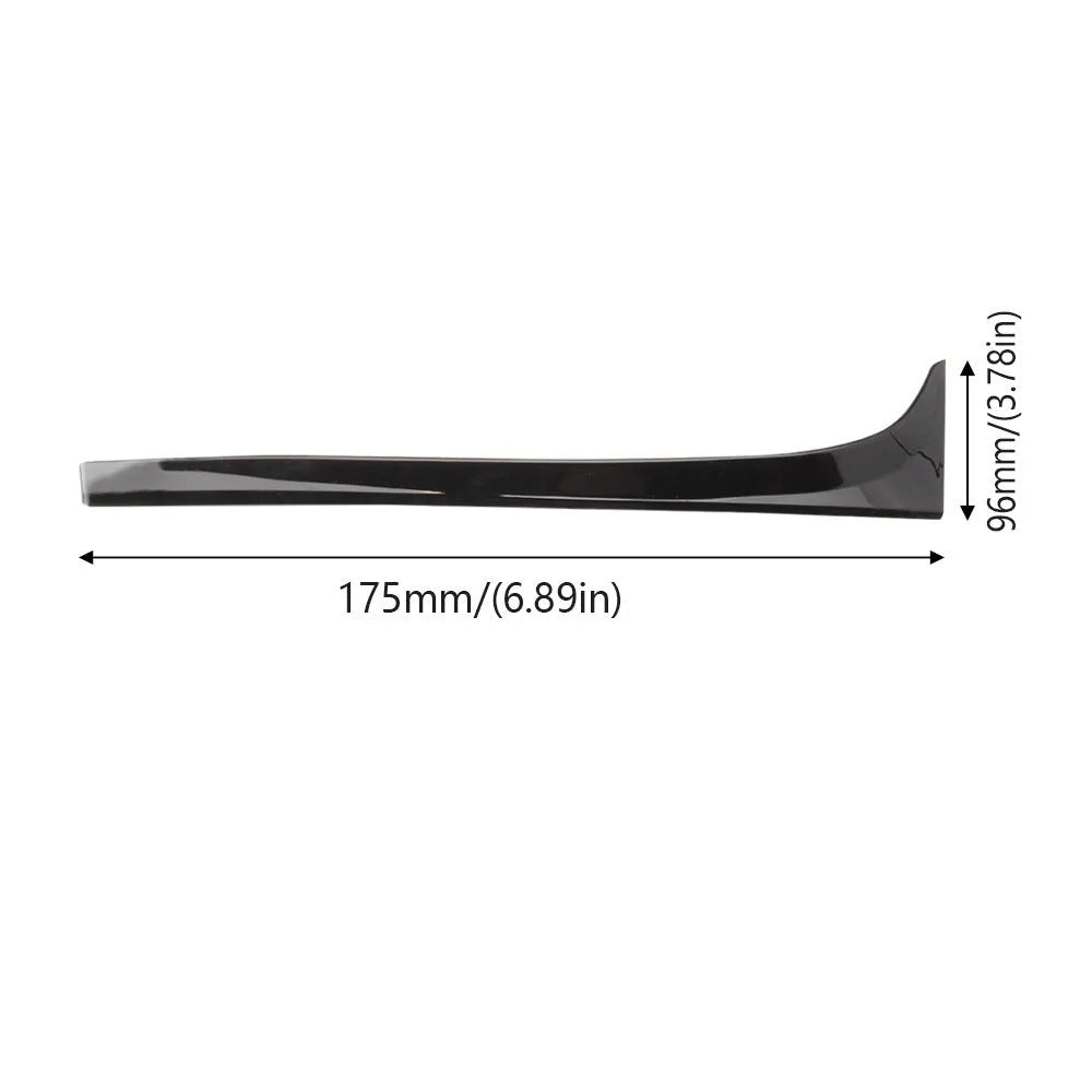 Glossy black ABS plastic rear window spoiler wing for Volkswagen Golf MK7 with adhesive tape.