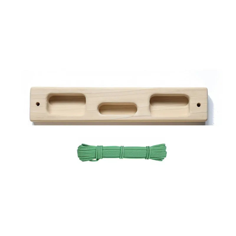 Boxwood rock climbing finger board with rope measuring 40cm for indoor strength training