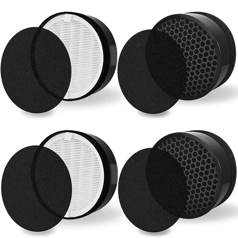Levoit LV-H132 air purifier filter accessories showing filter screen and cotton