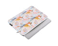 White waterproof PU leather laptop inner bag for 14-inch computers with anti-shock protection