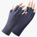 Women's thin nylon sunscreen gloves with UPF50 protection and ice silk cooling in various colours