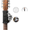 Automatic guitar chord capo device for beginner folk guitar players showing double chord mechanism