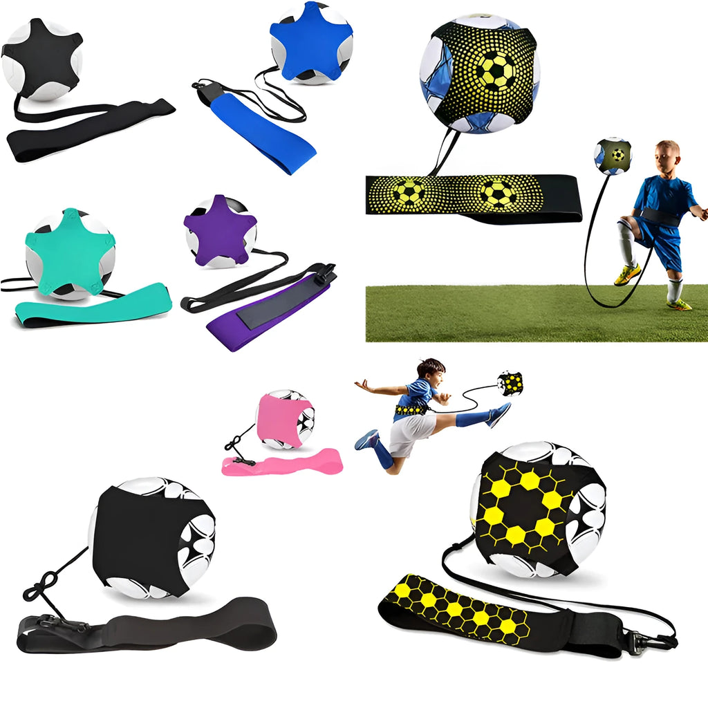 Neoprene football juggling belt auxiliary training aid in various colour prints for ball control practice