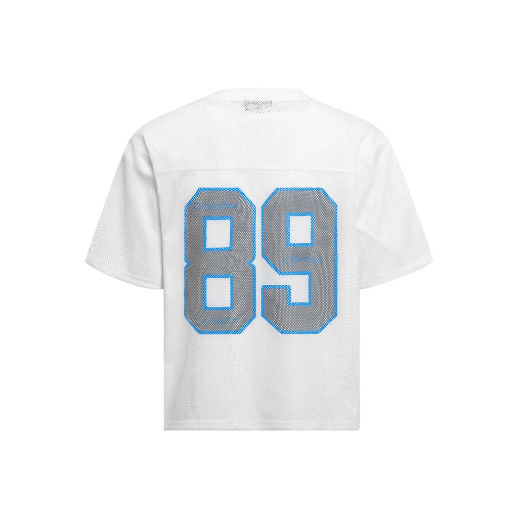 Loose-fitting casual T-shirt in white or black colour with short sleeves and pullover style