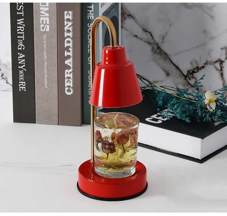 Hardware creative aromatherapy table lamp with dimmable GU10 light in black finish
