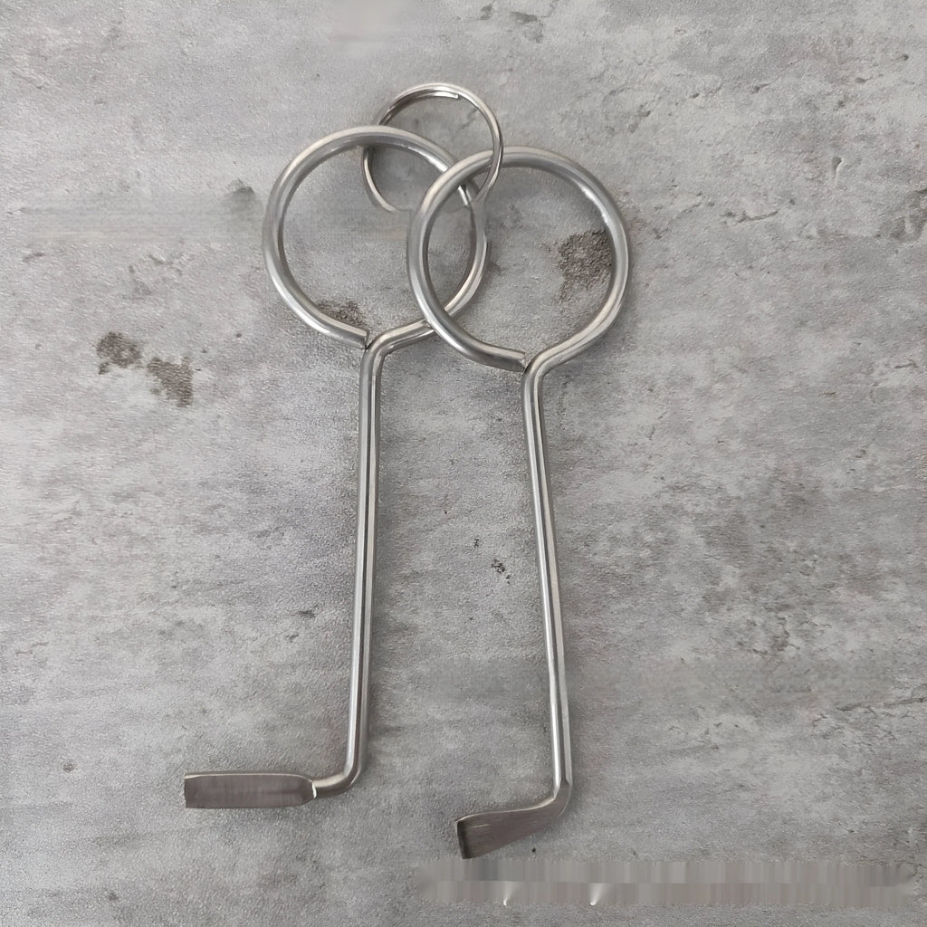Two alloy wrench tools from a portable 2-piece set for family and universal DIY use