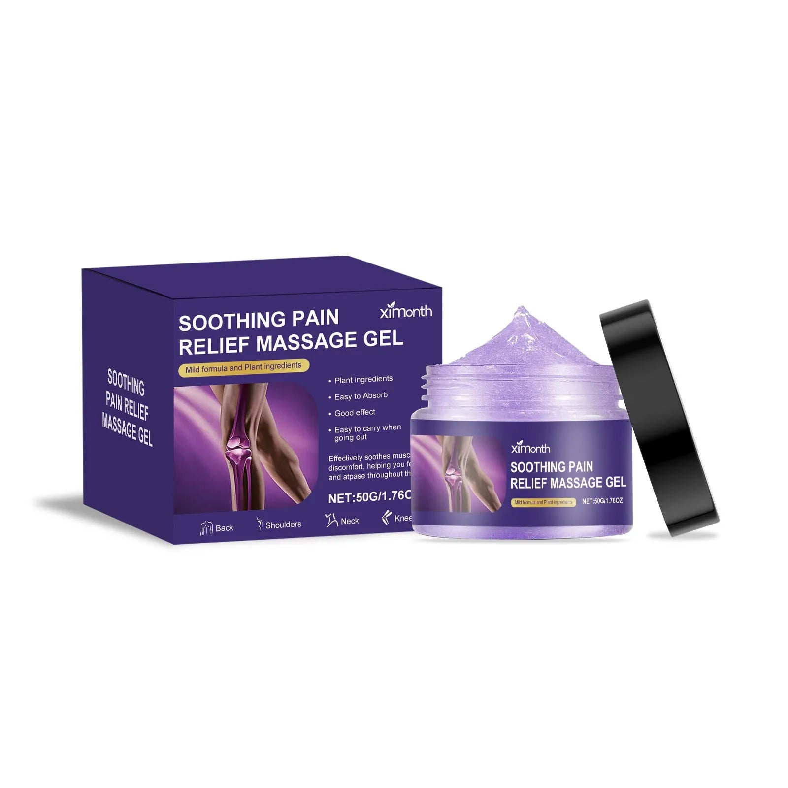 50g jar of herbal body joint care gel for topical muscle and joint application