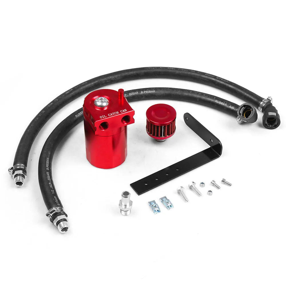 Aluminum alloy oil separator for Ford Expedition in black, blue, red, or silver finish