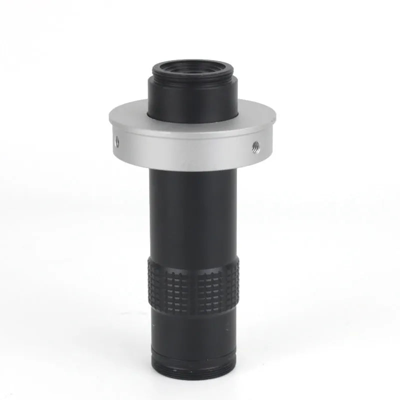 Black industrial monocular camera lens for 130x magnification inspection