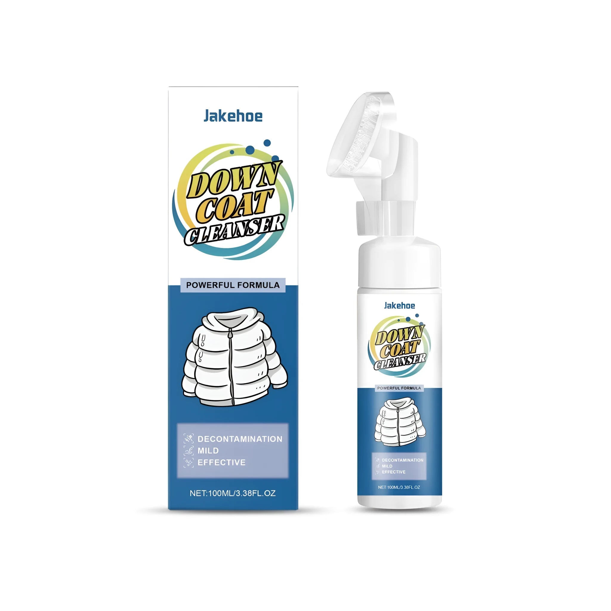 100ml down coat cleaning liquid detergent bottle with neutral pH formula for feather-filled jackets