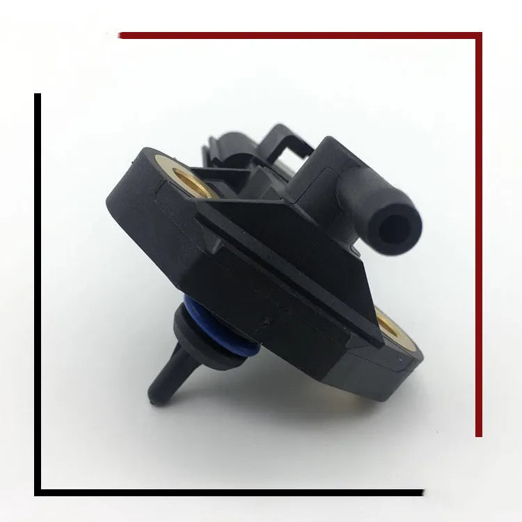 Black intake pressure sensor for Ford and Lincoln vehicles showing electrical connector