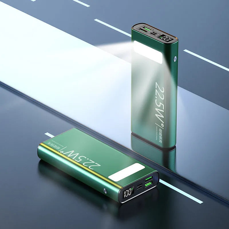 Alloy 22.5W super fast charging 20000mAh power bank with LCD display and LED flashlight
