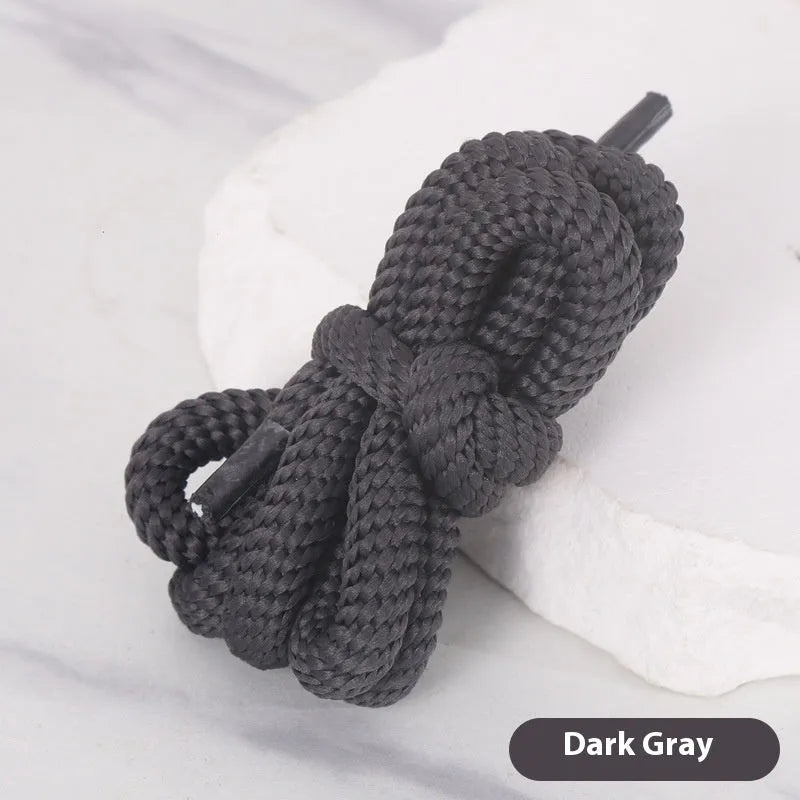 Oval hollow-core adapter rope in multiple colours and lengths for trainers and clothing.