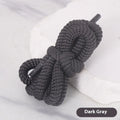 Oval hollow-core adapter rope in multiple colours and lengths for trainers and clothing.
