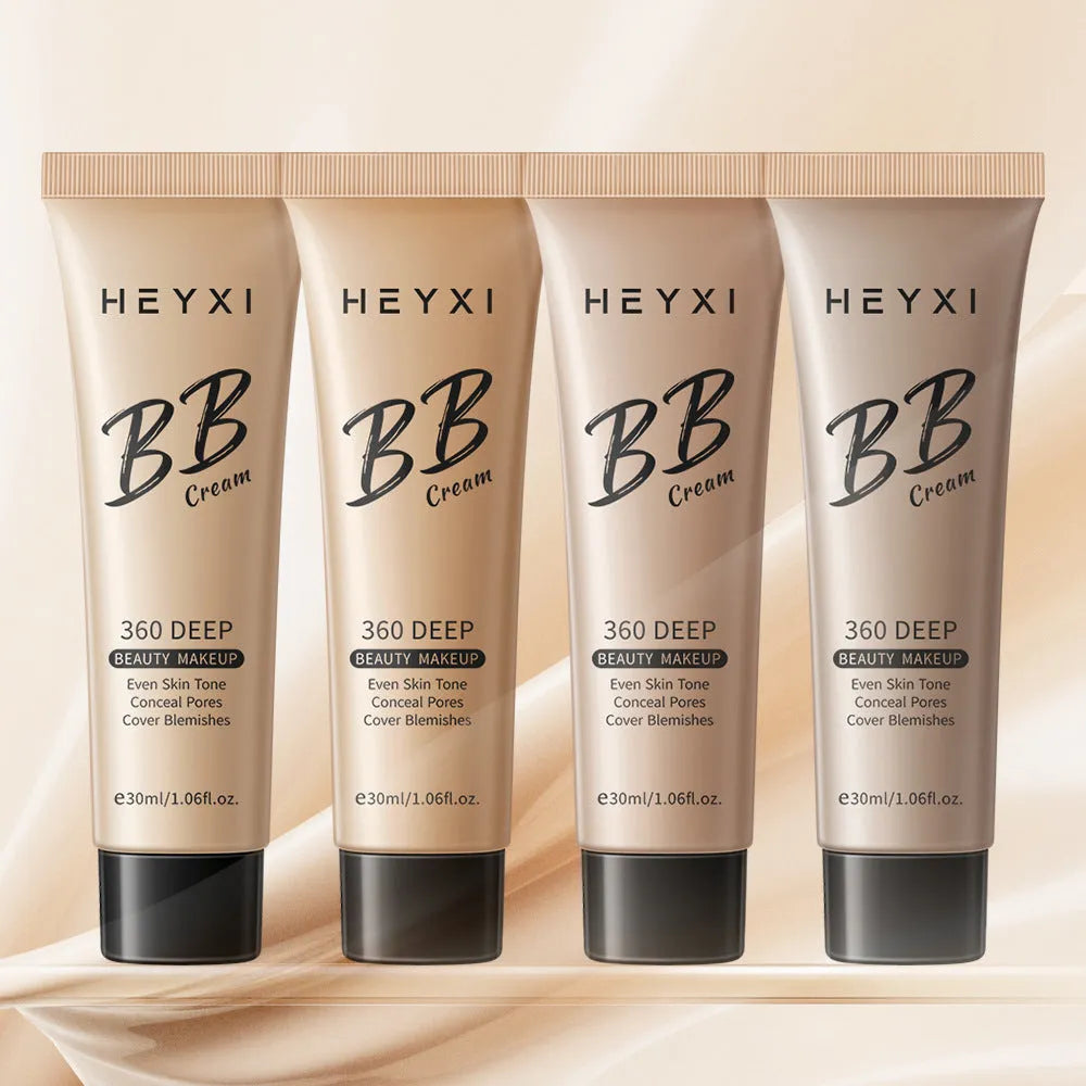 Waterproof sweat-proof BB cream foundation in four colour shades 01 02 03 04 for all skin types