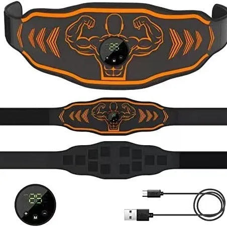 Smart EMS massage belt fitness equipment with abdominal strap and arm pads