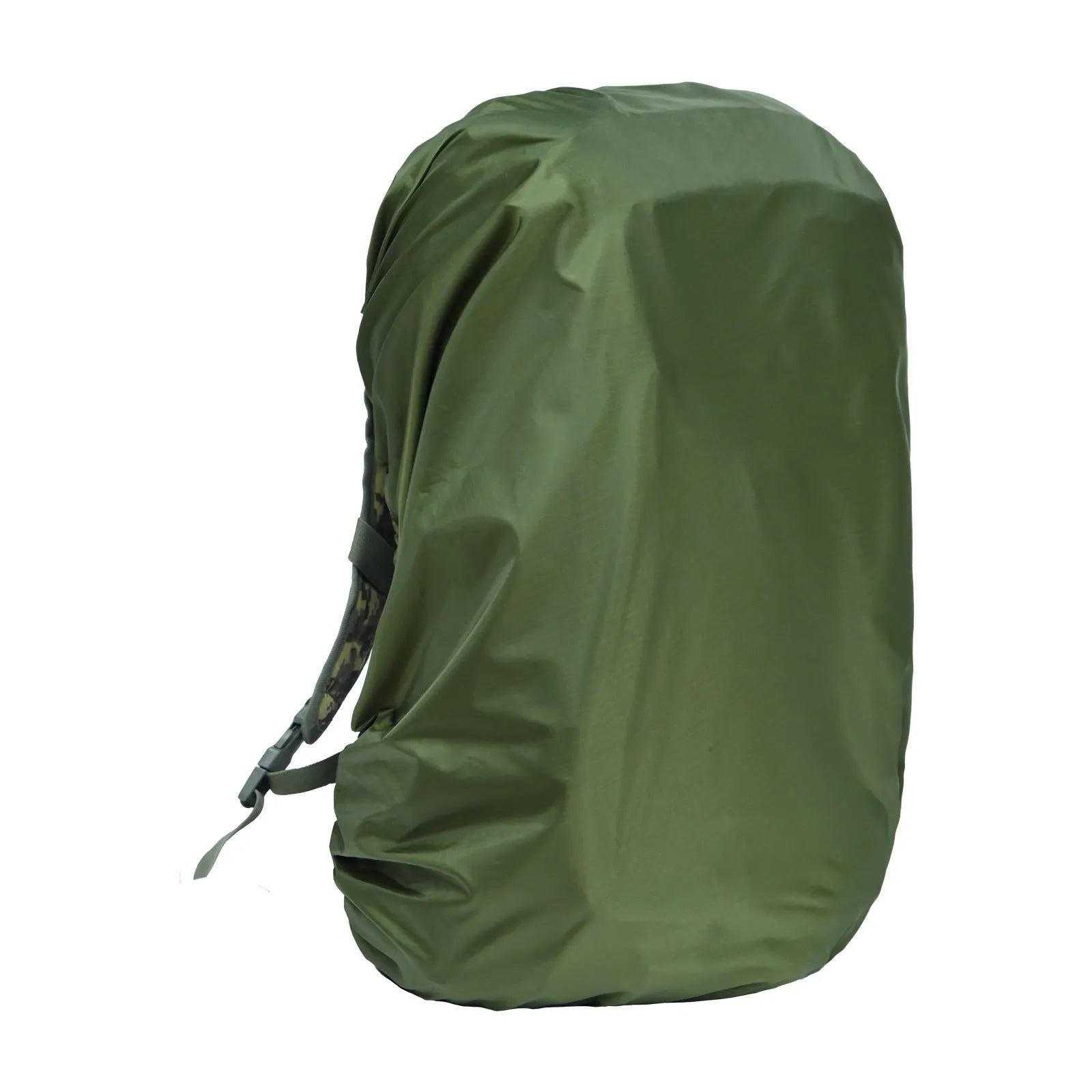 Army green waterproof backpack rain cover for outdoor hiking and mountaineering