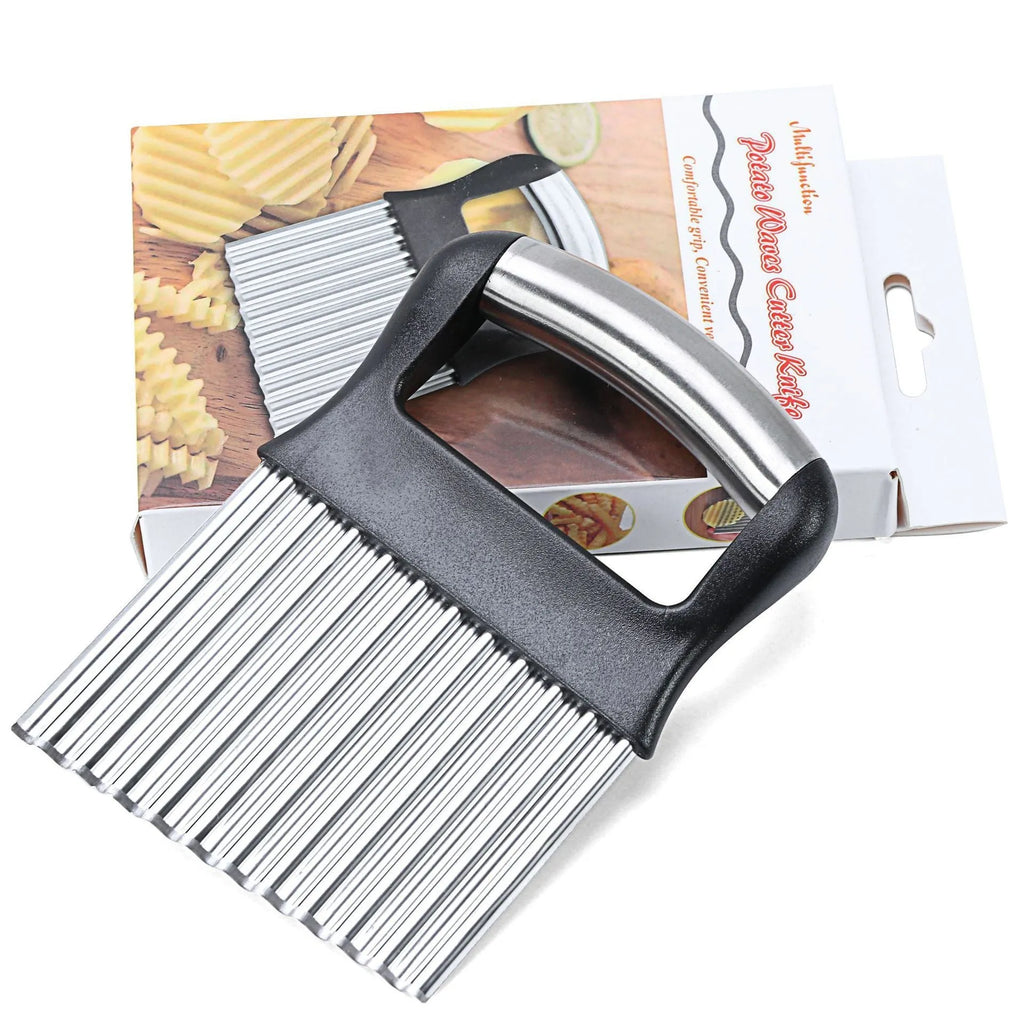 Stainless steel potato wave knife kitchen tool for cutting wave pattern chips