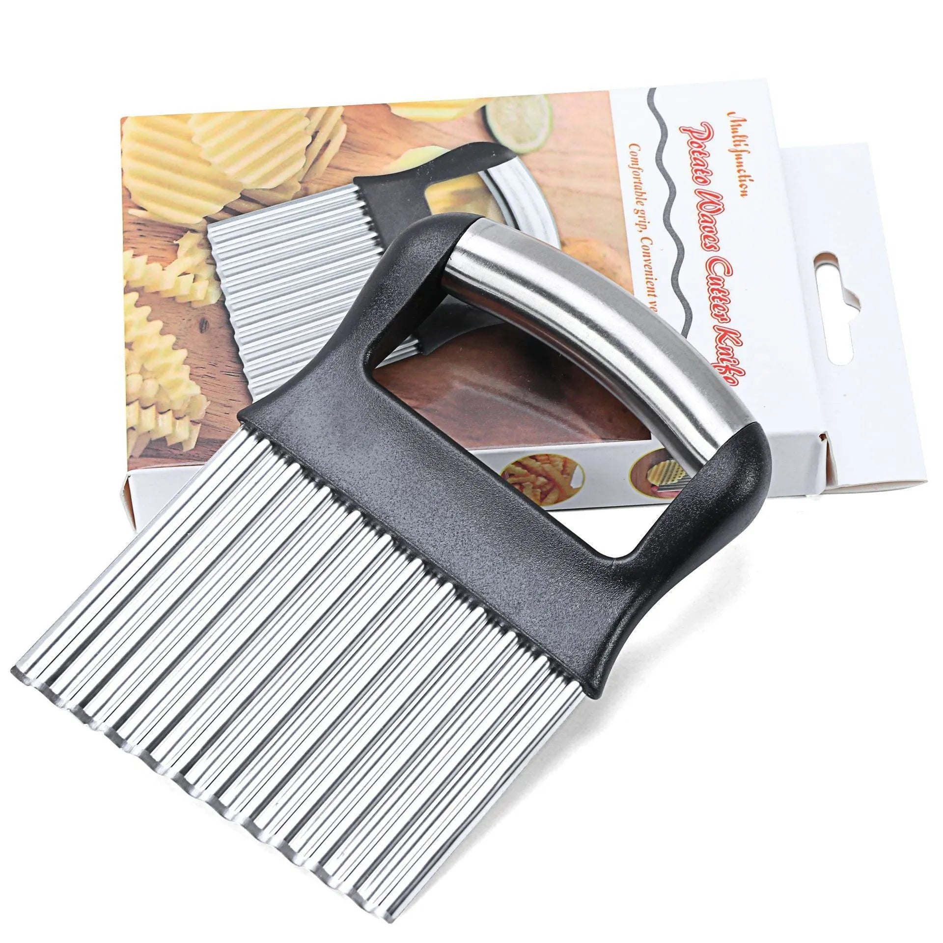 Stainless steel potato wave knife kitchen tool for cutting wave pattern chips