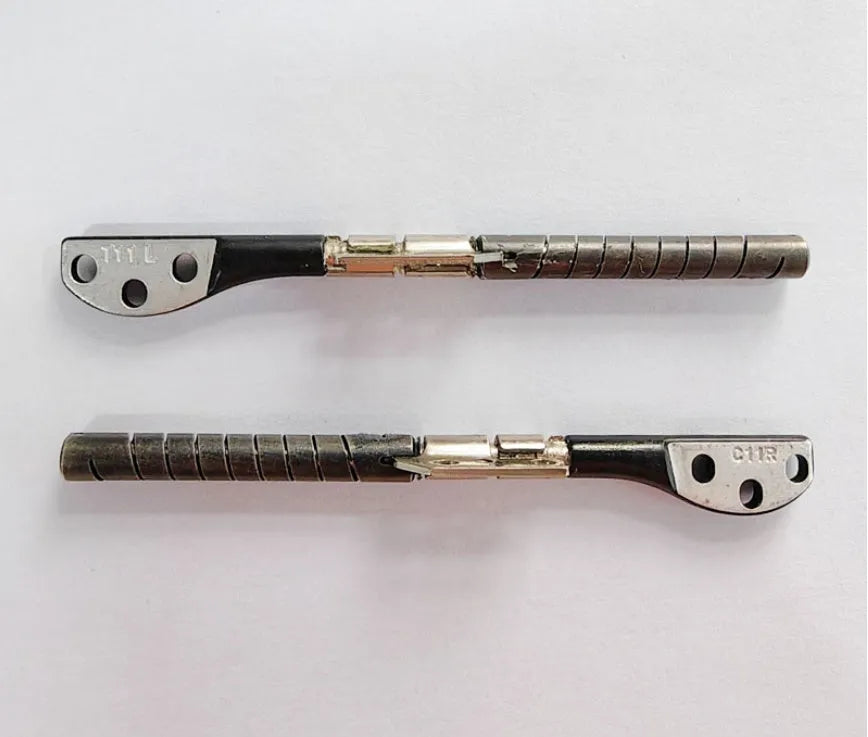 A1286 MacBook Pro 15-inch screen shaft pair in foam packaging