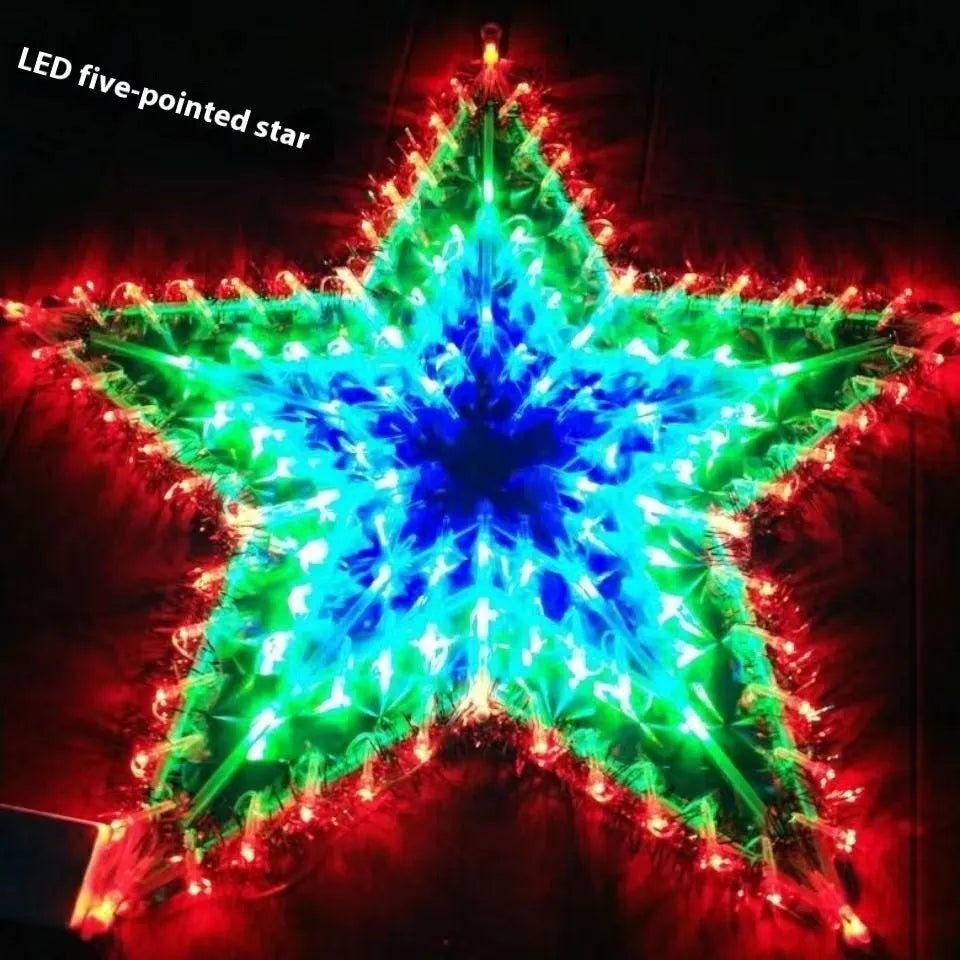 Outdoor decorative string lights with peacock, heart, sunflower and star shaped bulbs for Christmas festivals
