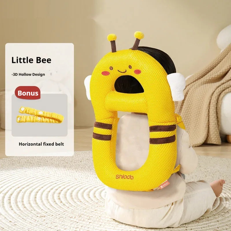 Baby anti-collision pillow in cartoon animal design with EPS filling for toddler walking protection