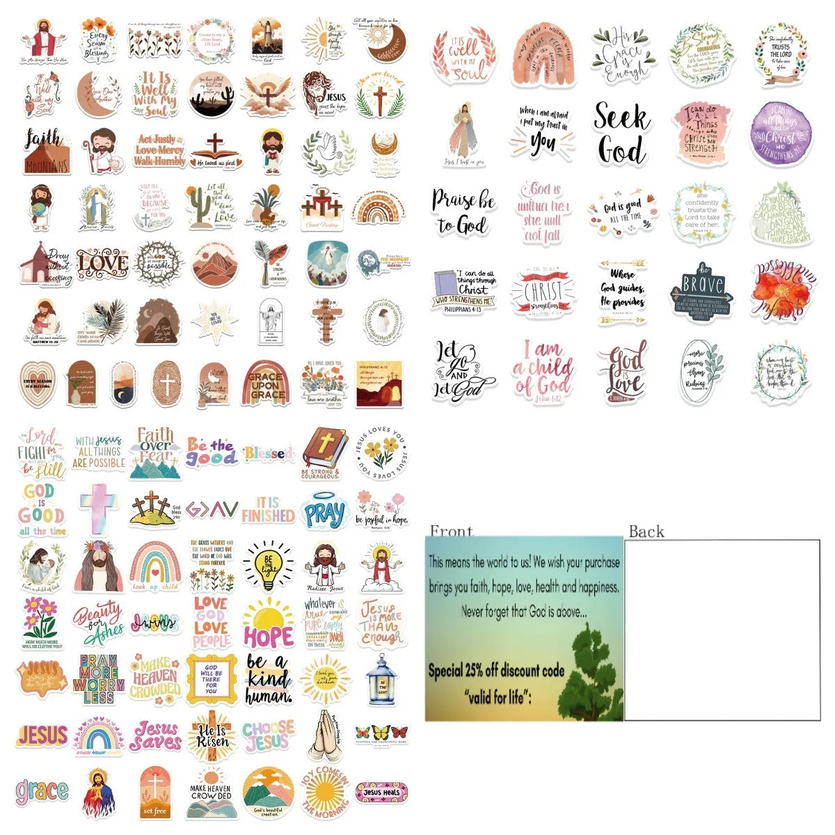 Pack of 50 random design graffiti stickers for walls, laptops, and water bottles