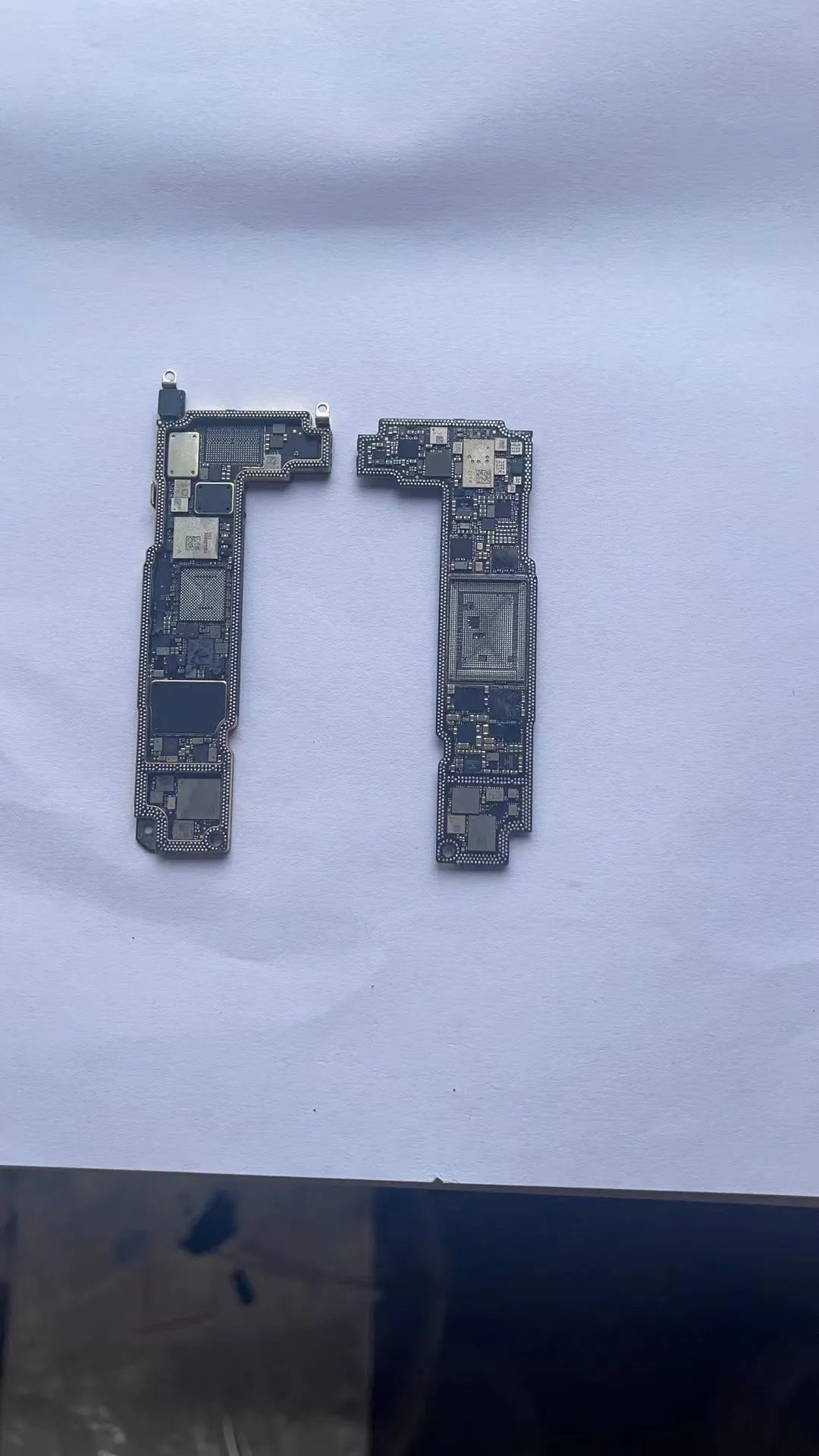 Silver iPhone 12 series motherboard replacement board for device repair
