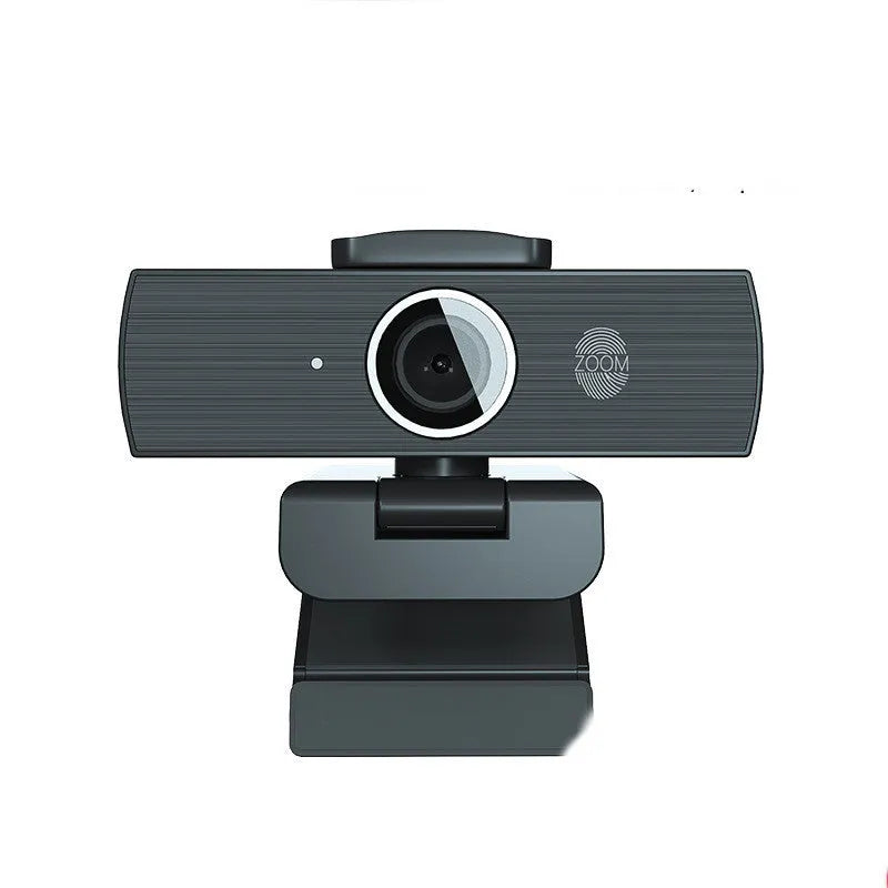 Black 8MP USB computer camera body with magnetic privacy cover and 1.7m cable for 4K video conferencing