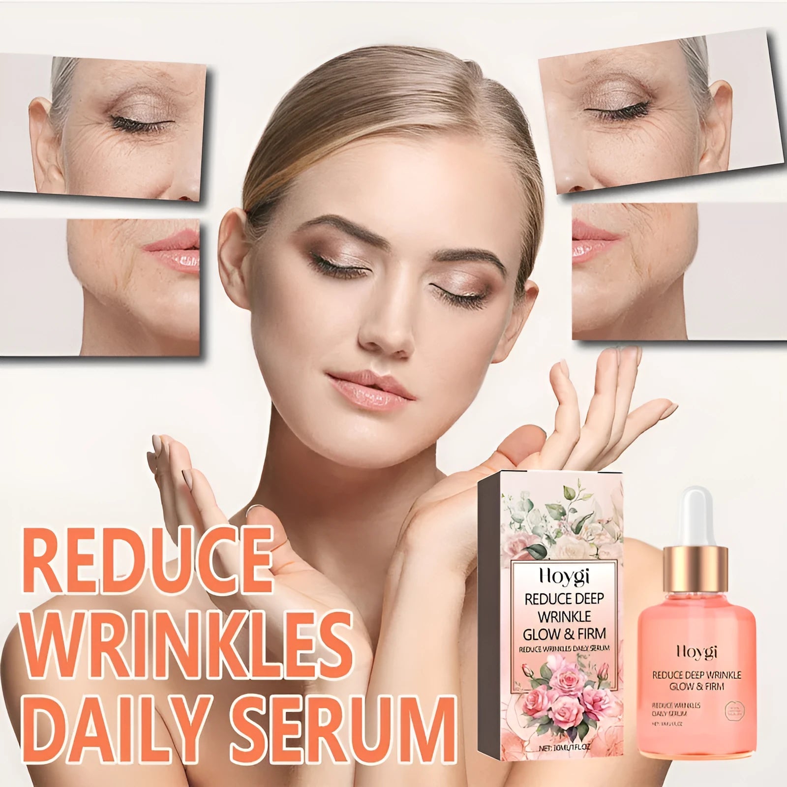 30ml rose essential oil bottle for facial skincare targeting fine wrinkles with brightening effects