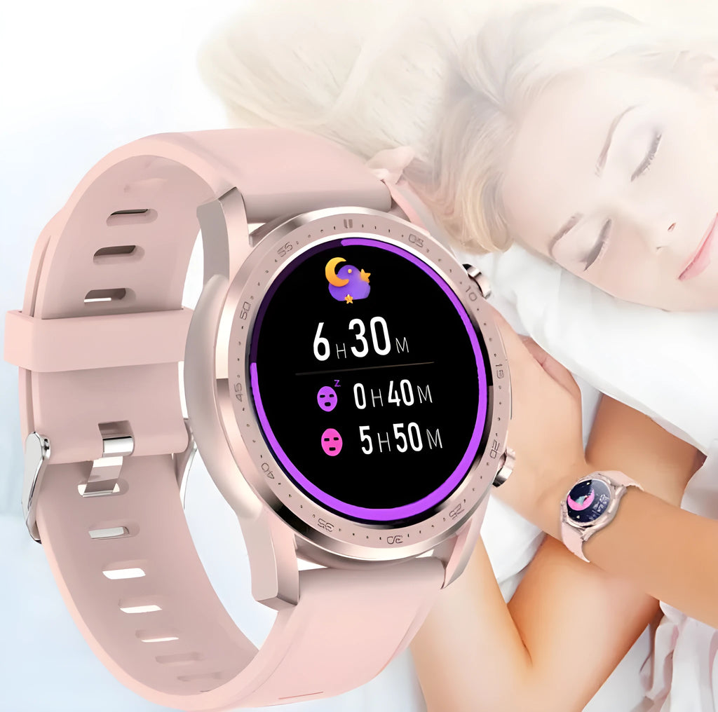 Youth2 smart bracelet with body temperature monitoring on a wrist, showing its 1.3-inch screen and zinc alloy case.