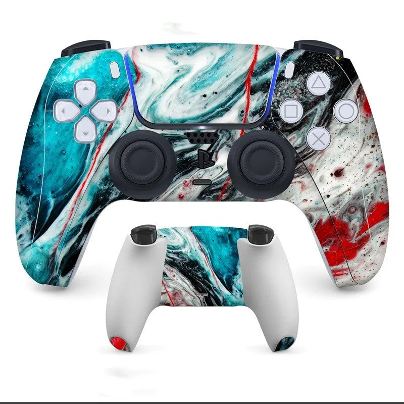 PS5 controller protection stickers in environmental PVC material with micro frosted finish