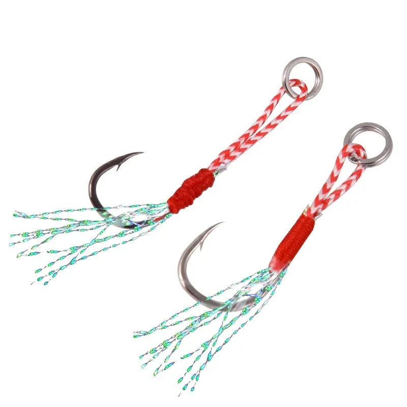 Bright wire iron plate single fishhook for sea fishing in sizes 9 through 14