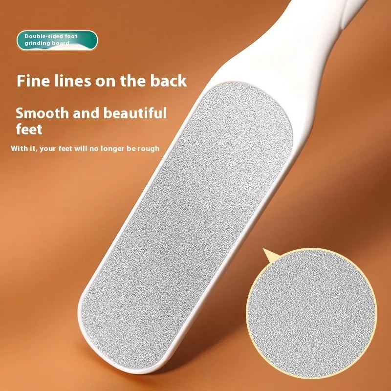 Double-sided stainless steel foot grinder tool for foot repair and callus removal