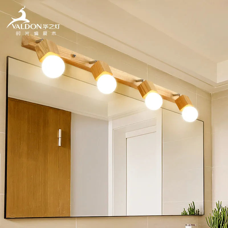 Round 24cm mirror finish LED wall lamp mounted on a wall