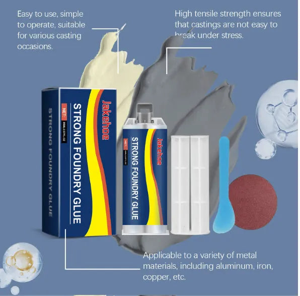 85ml metal sealant epoxy glue kit with push rod and tools for steel copper aluminium bonding