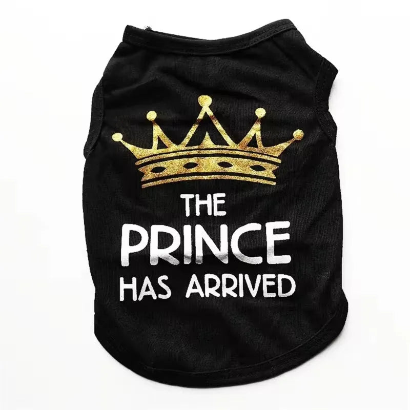 Cotton puppy vest in princess rose colour, lightweight dog clothing for spring and summer wear