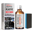 Vehicle plastic parts repair care solution 50ml bottle with sponge applicator for car trim restoration